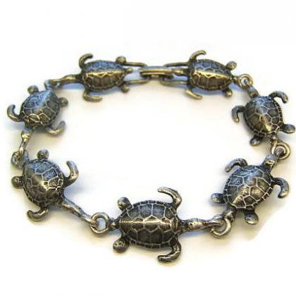 Sea Turtle Bracelet, Summer Jewelry, Beach..