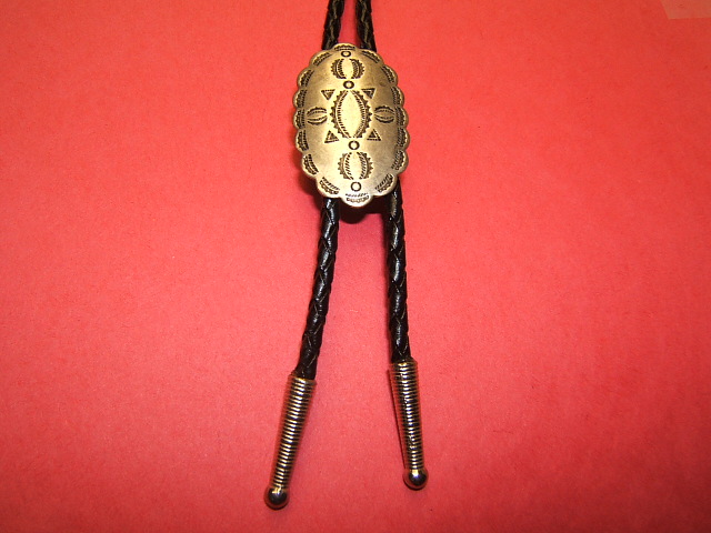 Western Southwestern Concho Bolo Tie, Indian Jewelry, Tribal Jewelry, #60515-1b